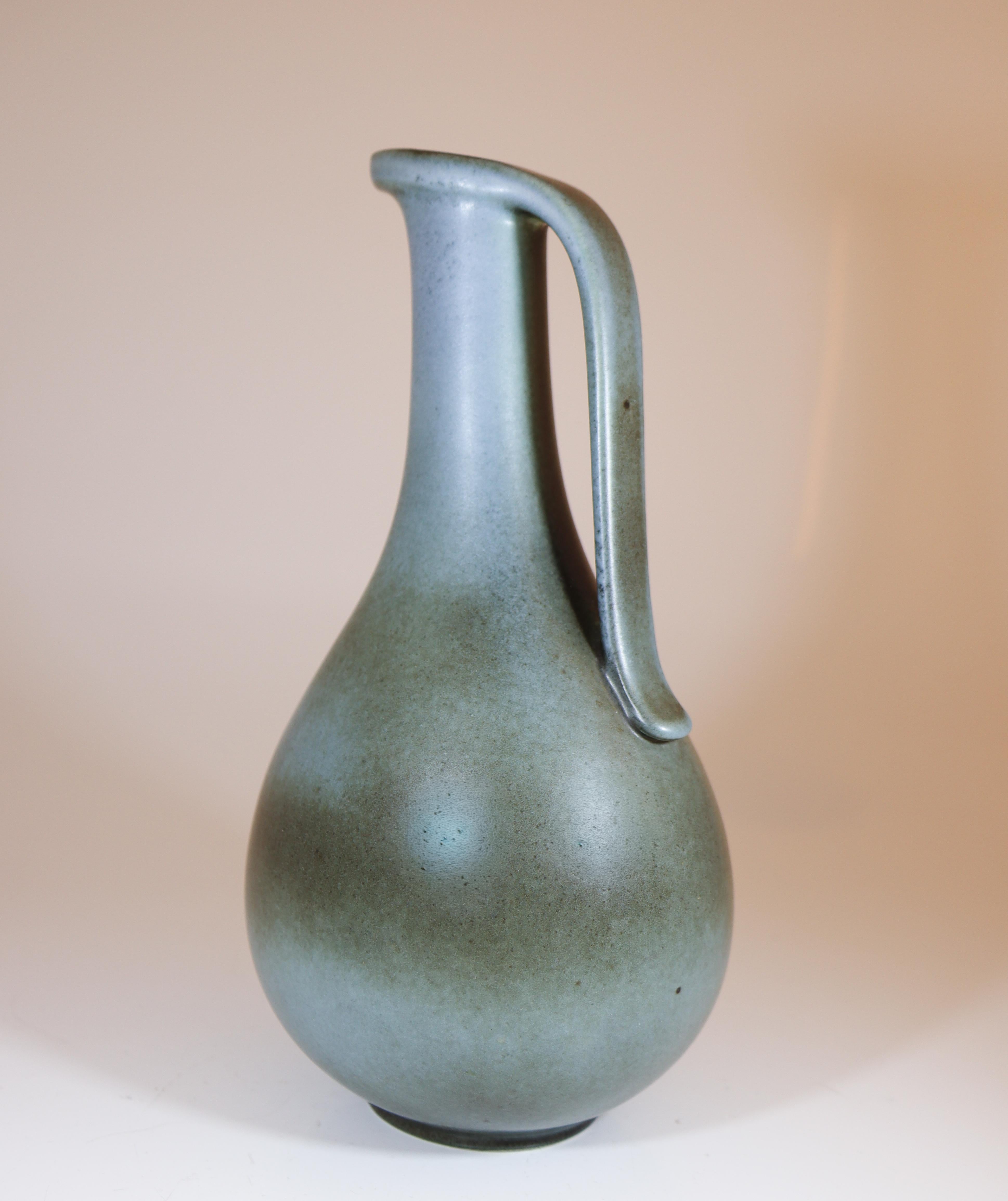 Smaltato Vaso verde Gunnar Nylund Rörstrand  - Splendido smalto - Medioevo Moderno in vendita