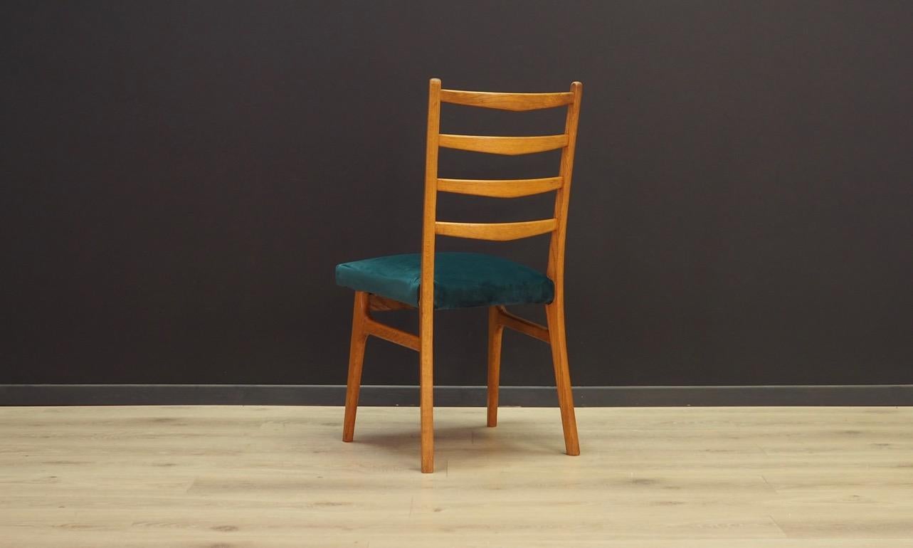 Green Velour Chairs Vintage, 1960s Danish Design 3