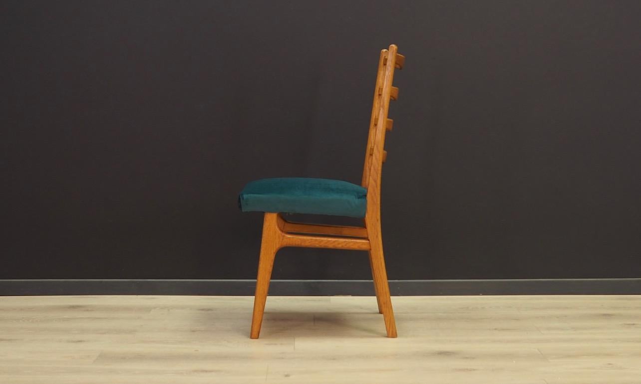 Green Velour Chairs Vintage, 1960s Danish Design 5
