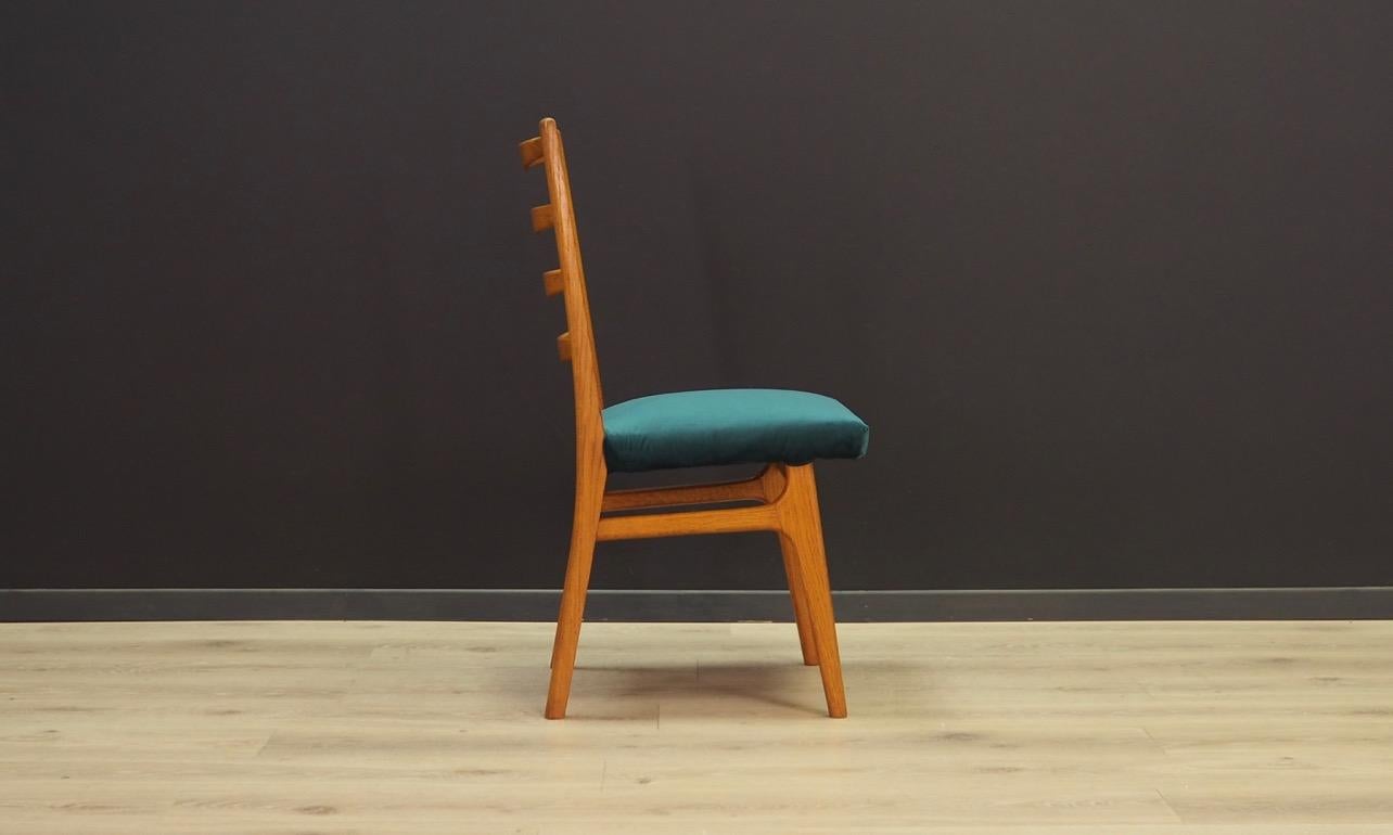 20th Century Green Velour Chairs Vintage, 1960s Danish Design
