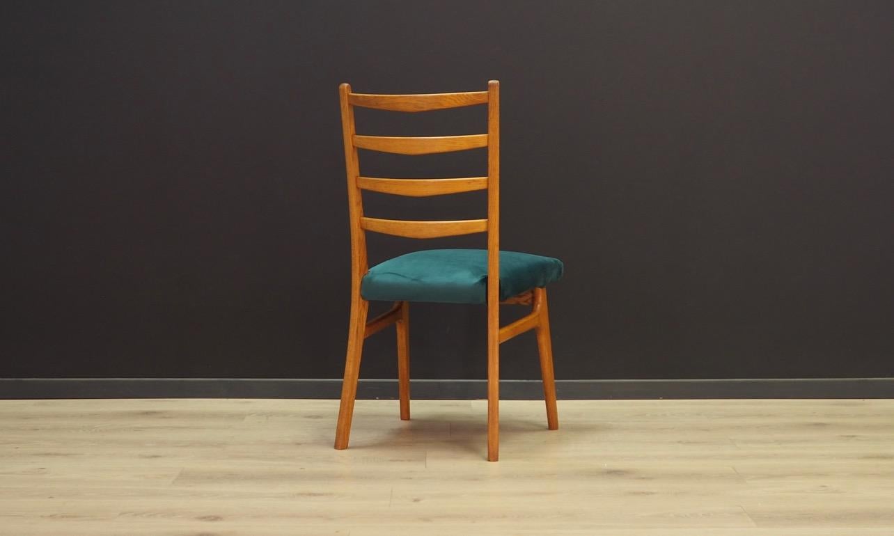 Velvet Green Velour Chairs Vintage, 1960s Danish Design