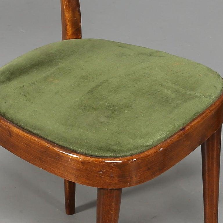 Art déco Greene & Greene 6 chaises de salle à manger sculpturales, circa 1920s- vendu comme un ensemble de 6 en vente