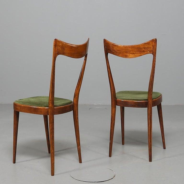 Travail du bois Greene & Greene 6 chaises de salle à manger sculpturales, circa 1920s- vendu comme un ensemble de 6 en vente