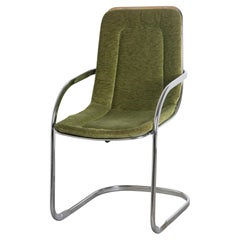 Green Velvet Chairs Attributed to Willy Rizzo