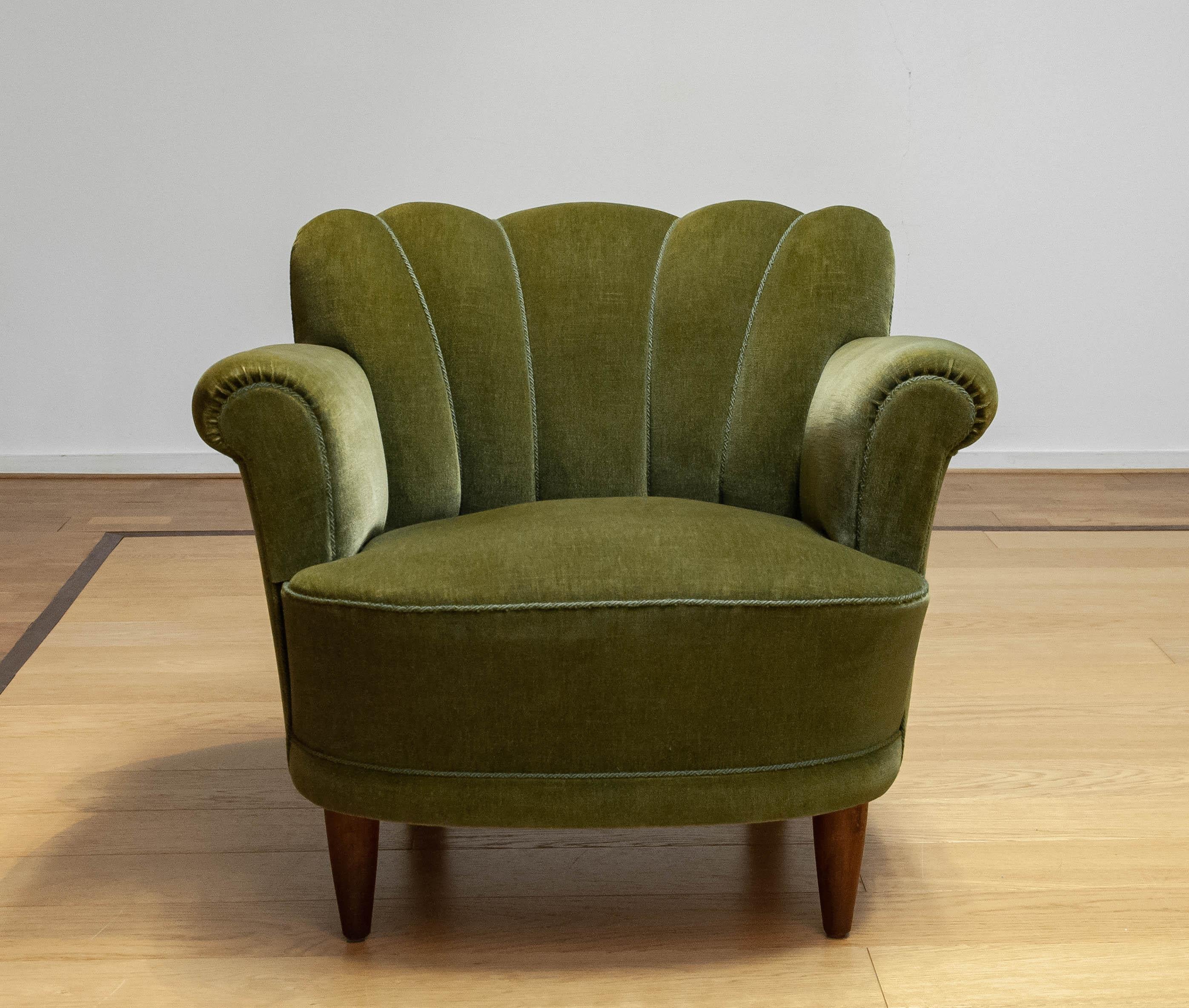 Art nouveau Fauteuil de salon/fauteuil attribué à Carl-Johan Boman Finlande 1940 en vente