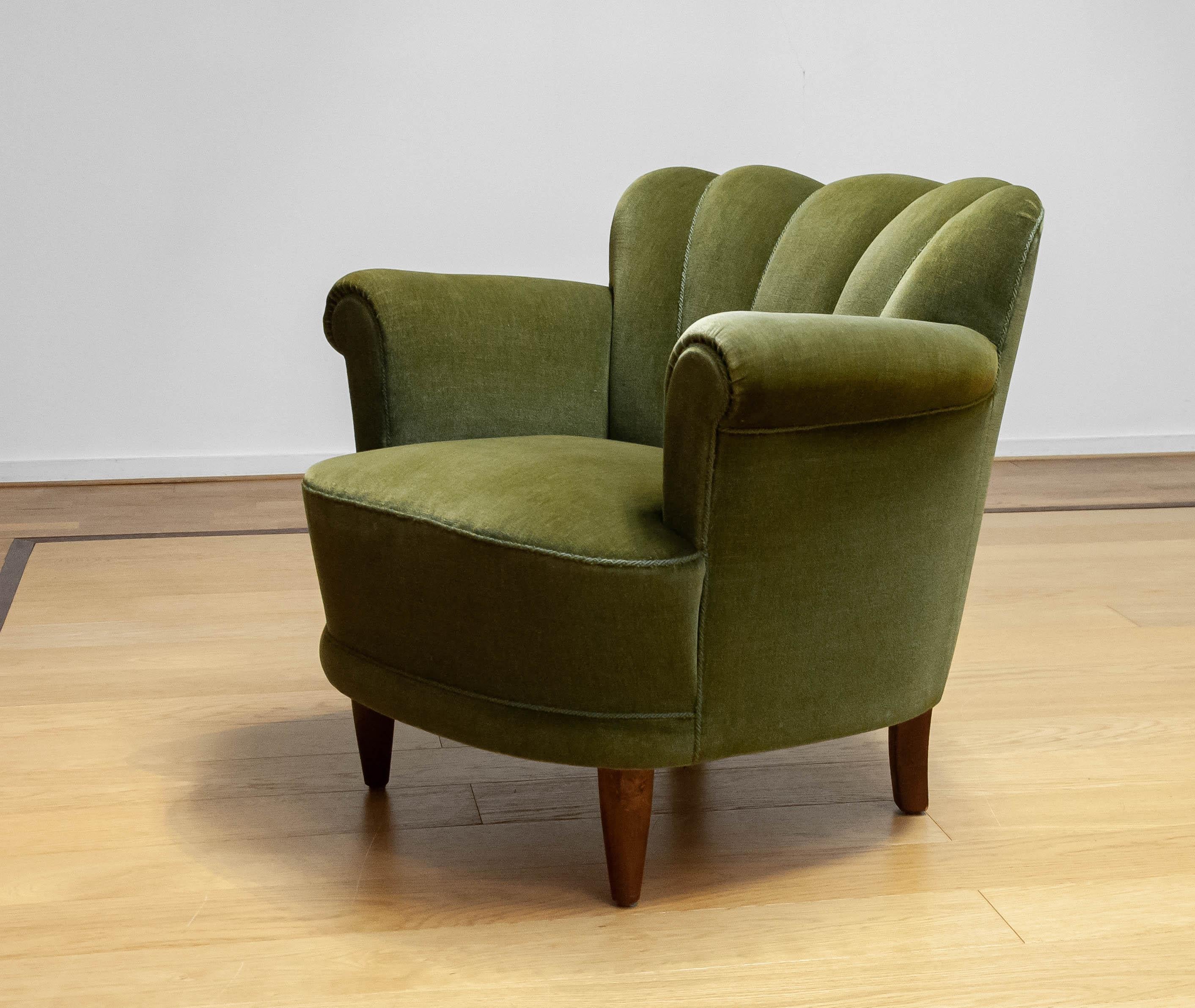 Finlandais Fauteuil de salon/fauteuil attribué à Carl-Johan Boman Finlande 1940 en vente