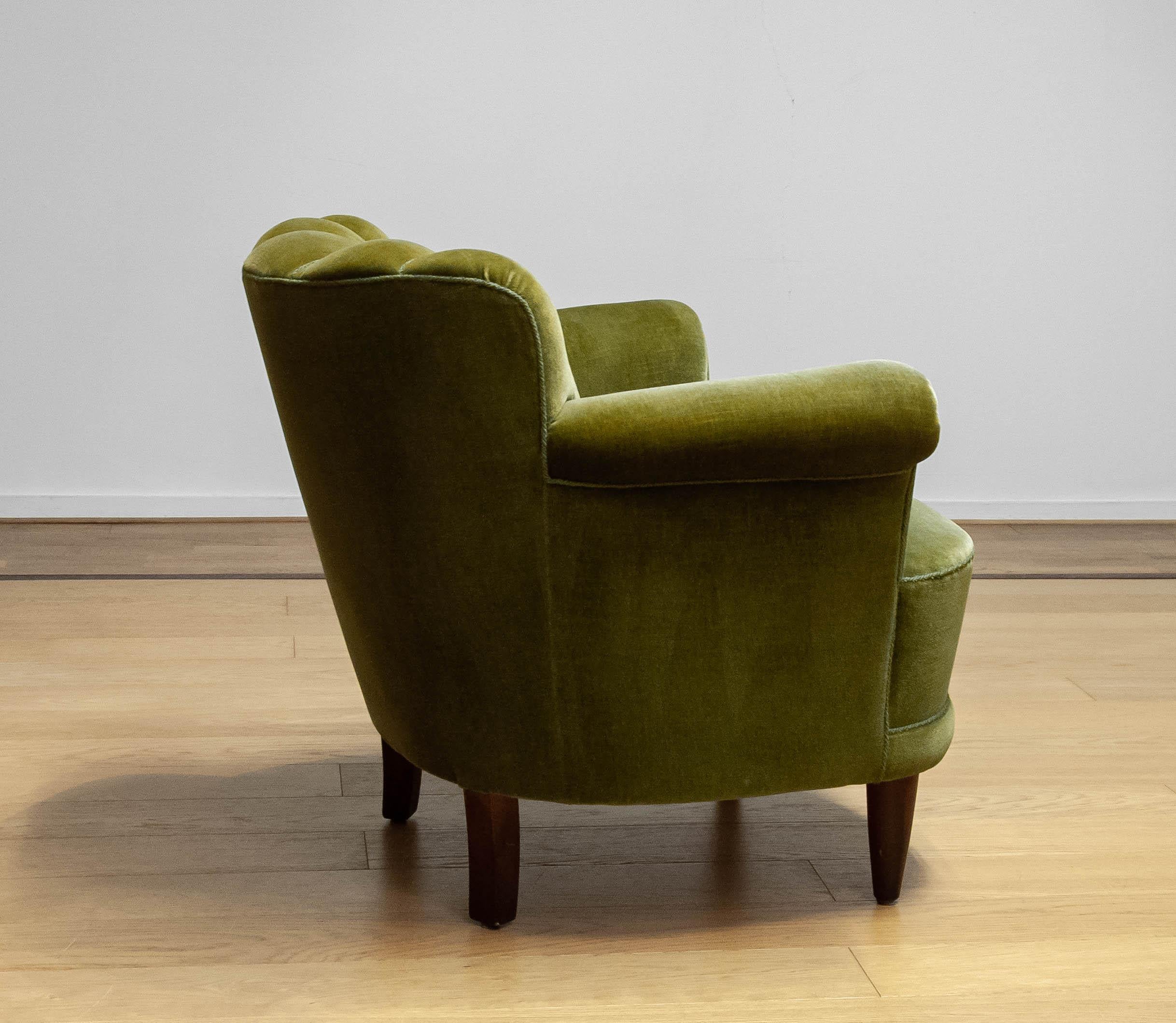 Fauteuil de salon/fauteuil attribué à Carl-Johan Boman Finlande 1940 en vente 1