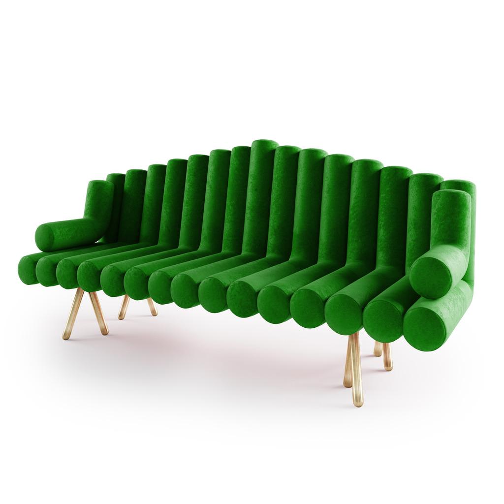 Flute sofa
Contemporary and timeless this classically modern designed sofa is made by hand and designed by Troy Smith in. This sofa is a real statement maker and truly one of a kind, there is simply nothing like it. Built to exacting standards and