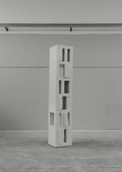 Bibliothèque verticale verte, série primitive par Studio Nucleo, Handmade Design