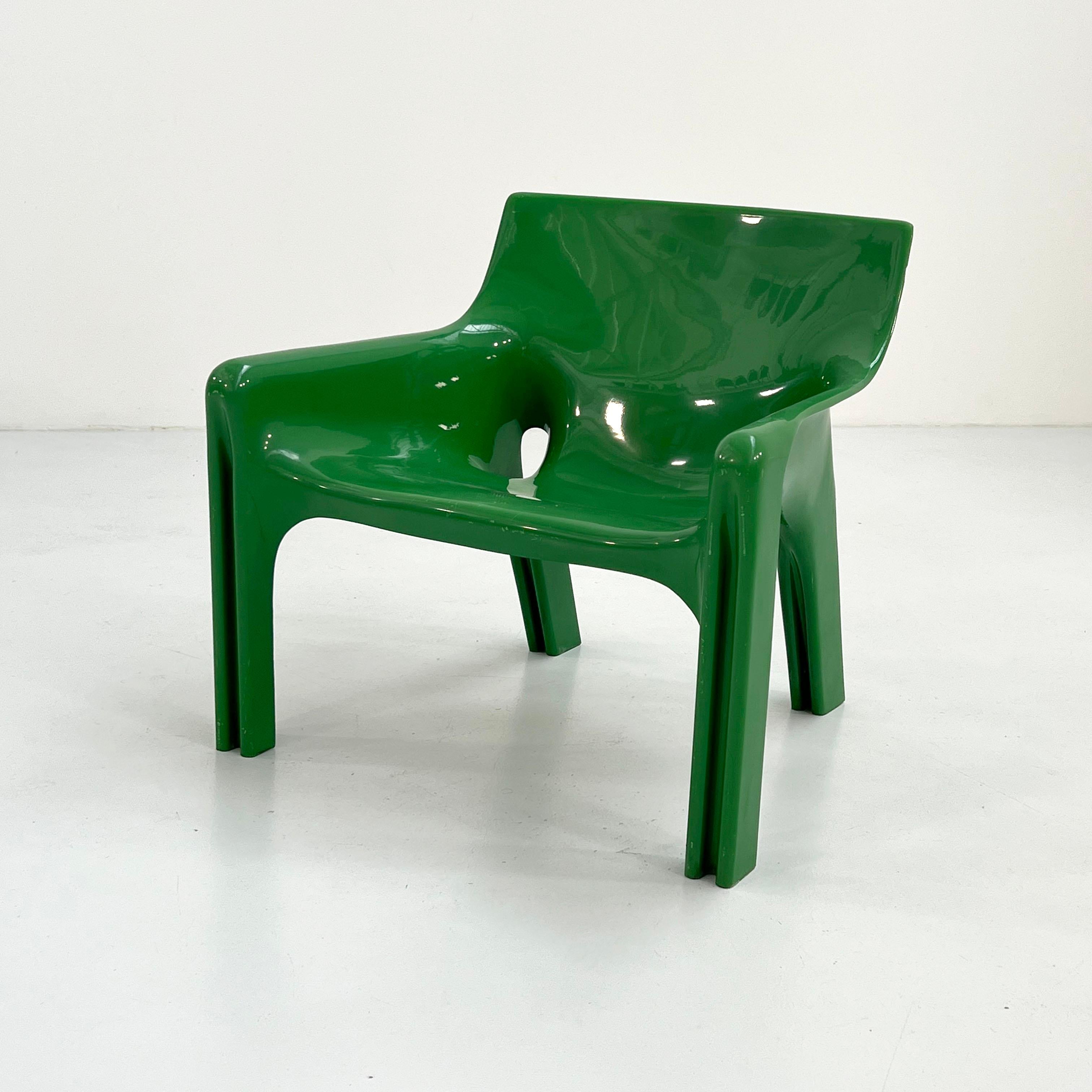 Designer - Vico Magistretti
Producer - Artemide
Model - Vicario Lounge Chairs
Design Period - Seventies
Measurements - Width 60 cm x Depth 67 cm x Height 68 cm x Seat Height 39 cm
Materials - Plastic
Color - Green
Comments - Light wear consistent