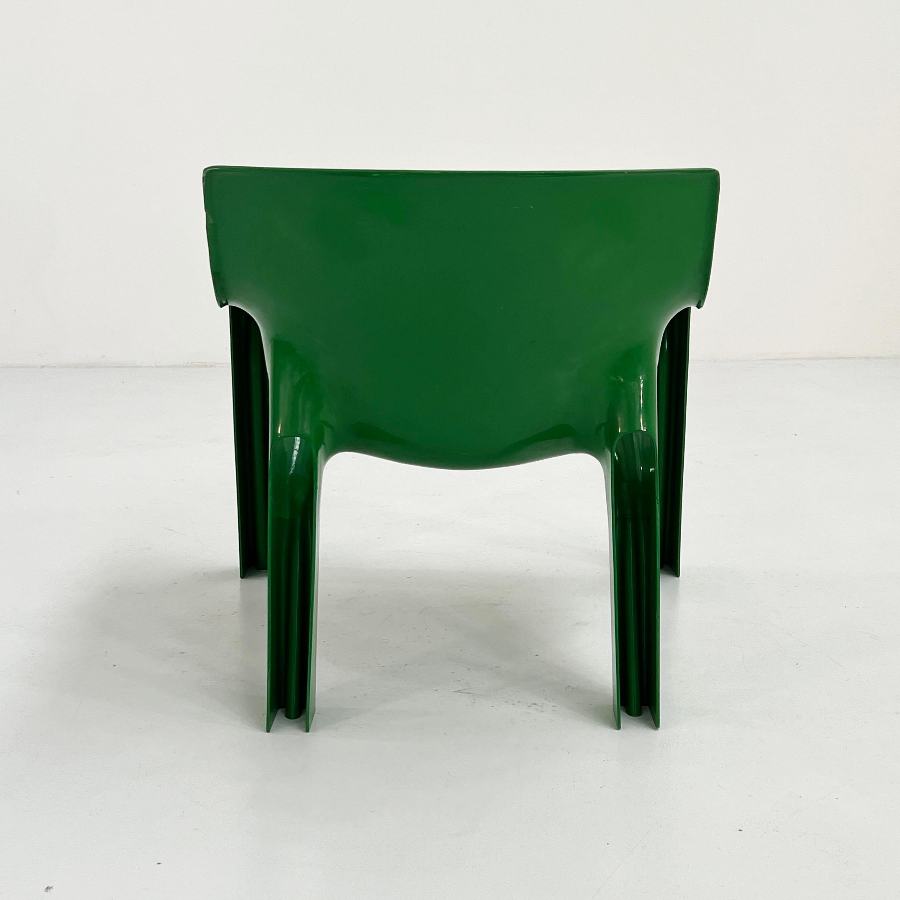 Green Vicario Lounge Chair by Vico Magistretti for Artemide, 1970s In Good Condition In Ixelles, Bruxelles
