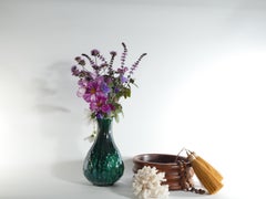 Green Vicke Lindstrand Ceramic Vase "638" Upsala Ekeby, 1950's