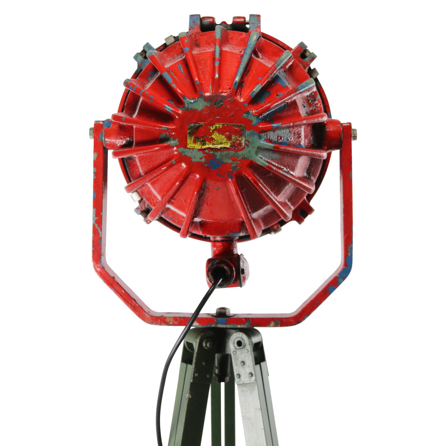 green tripod floor lamp