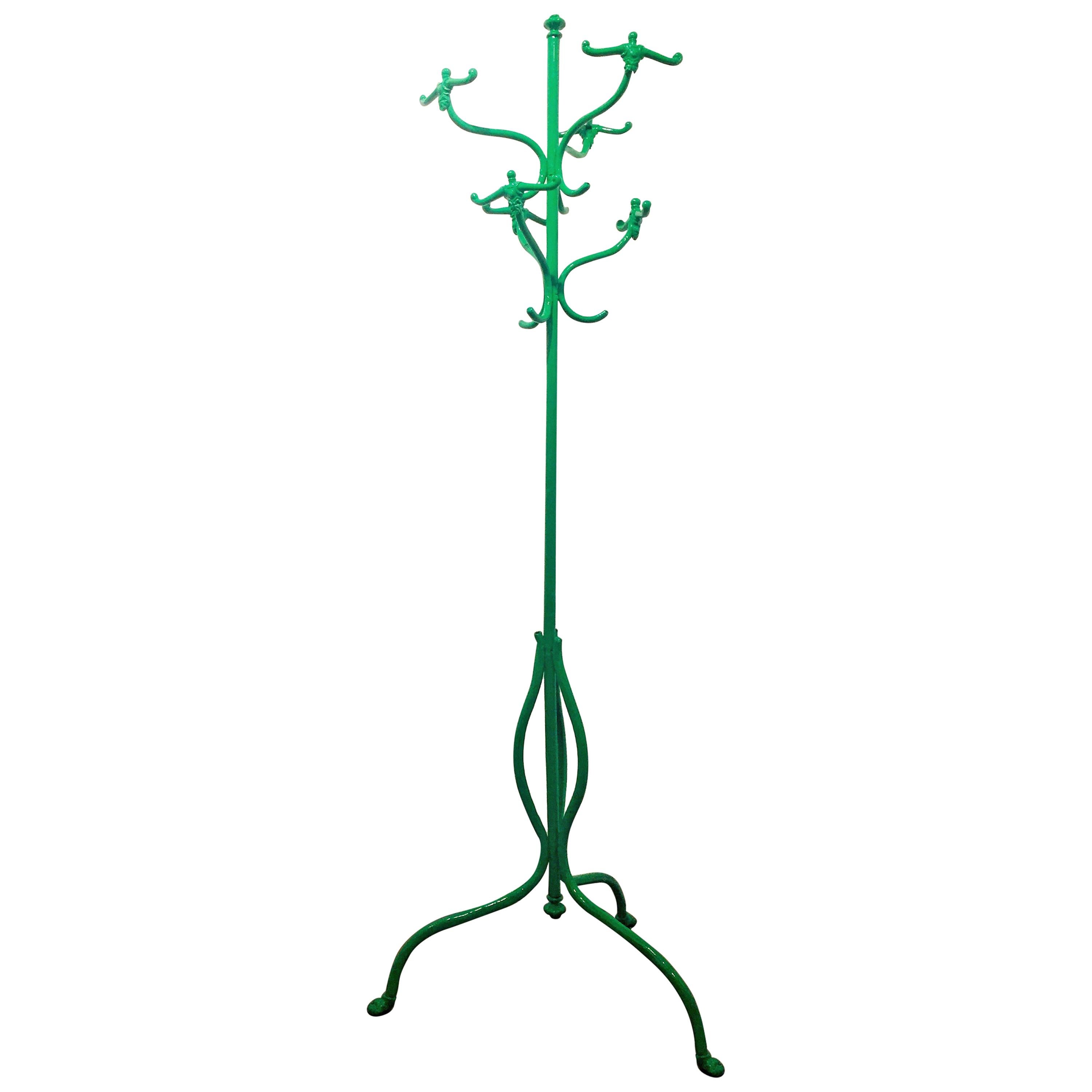 Porte-manteau vintage vert