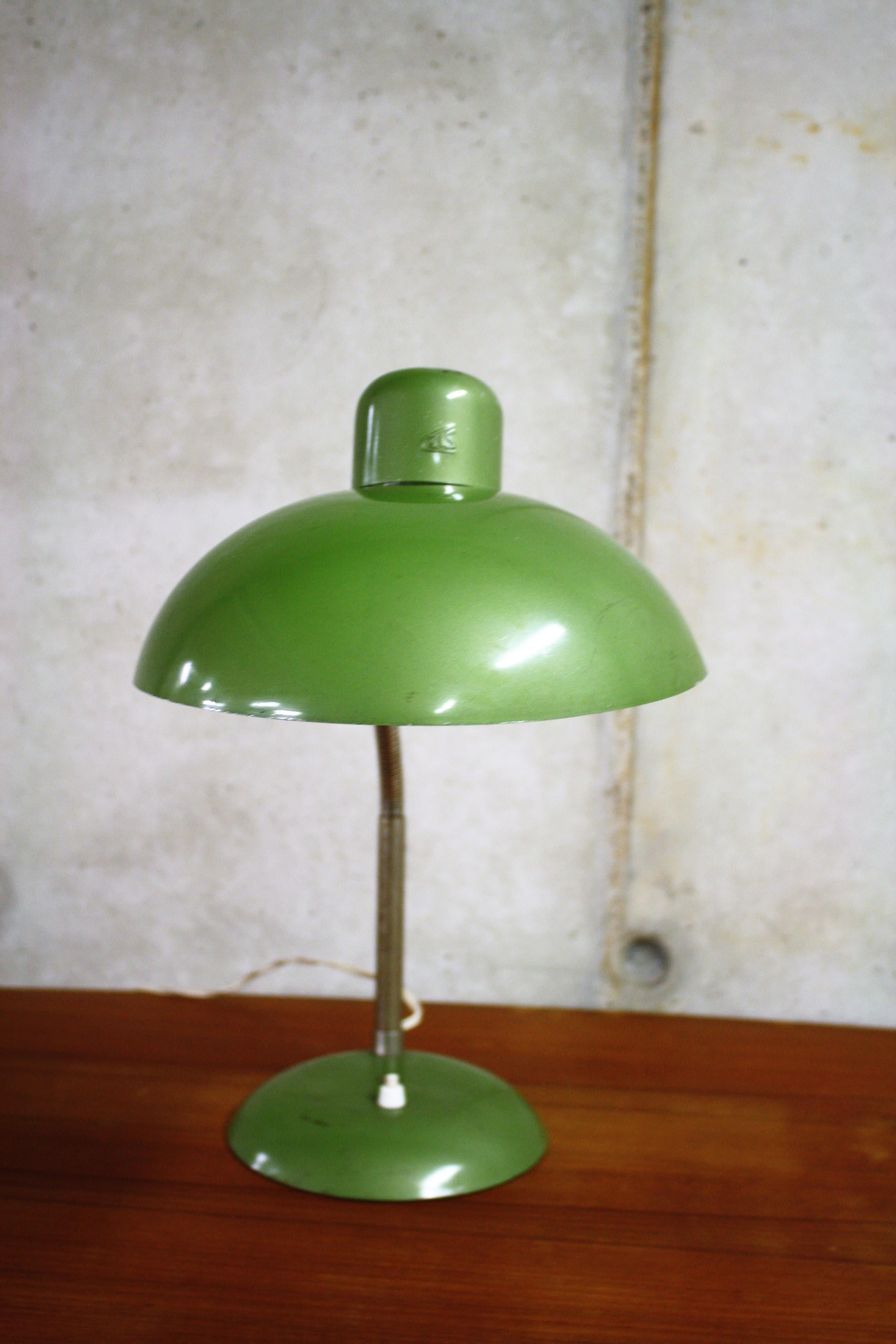 Green Vintage Industrial Bauhaus Desk Lamp by SIS, Germany, 1950s 3