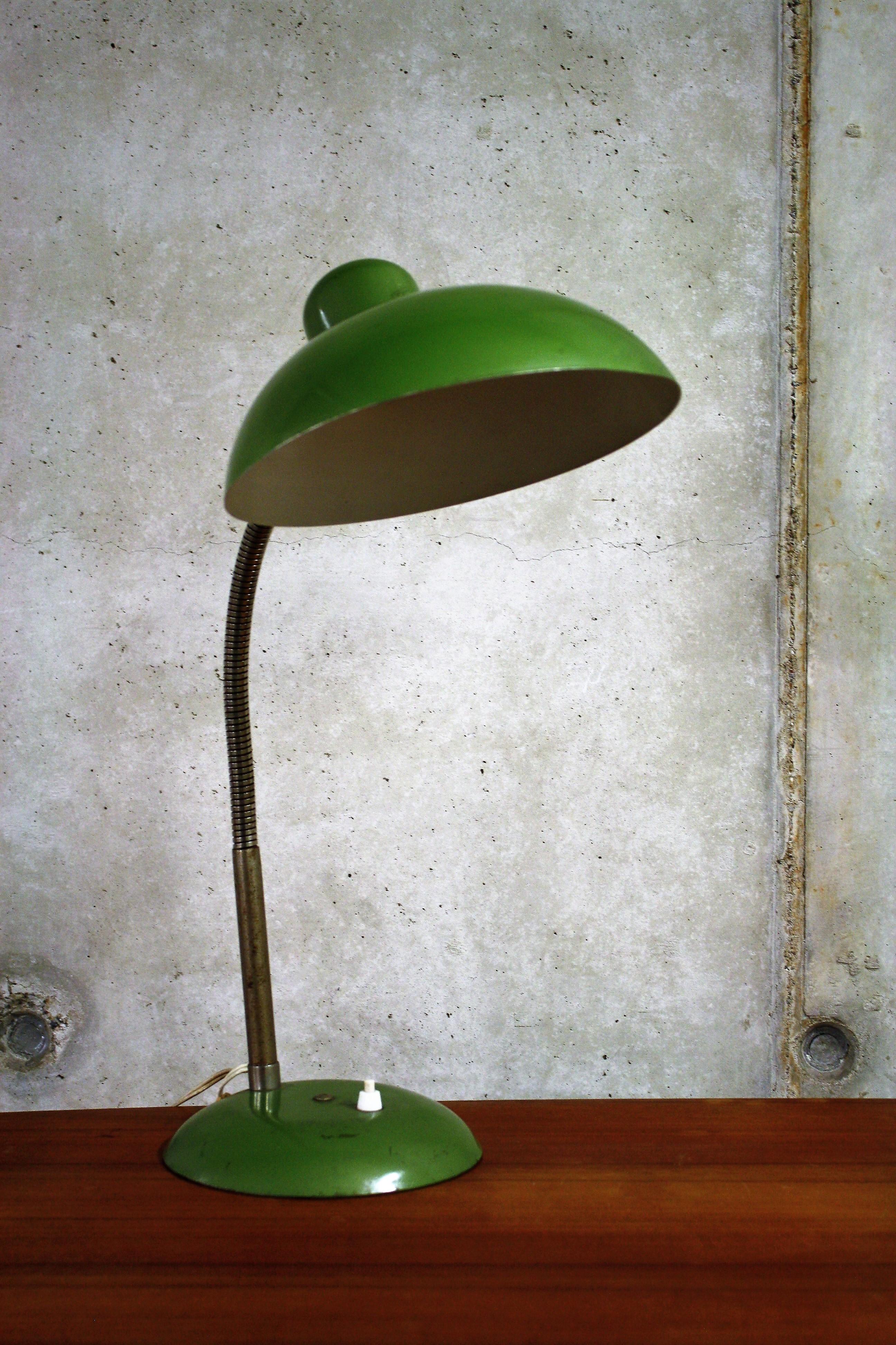 Green Vintage Industrial Bauhaus Desk Lamp by SIS, Germany, 1950s 6