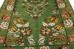 Green Vintage Moroccan Accent Rug, Foyer or Entryway Rug