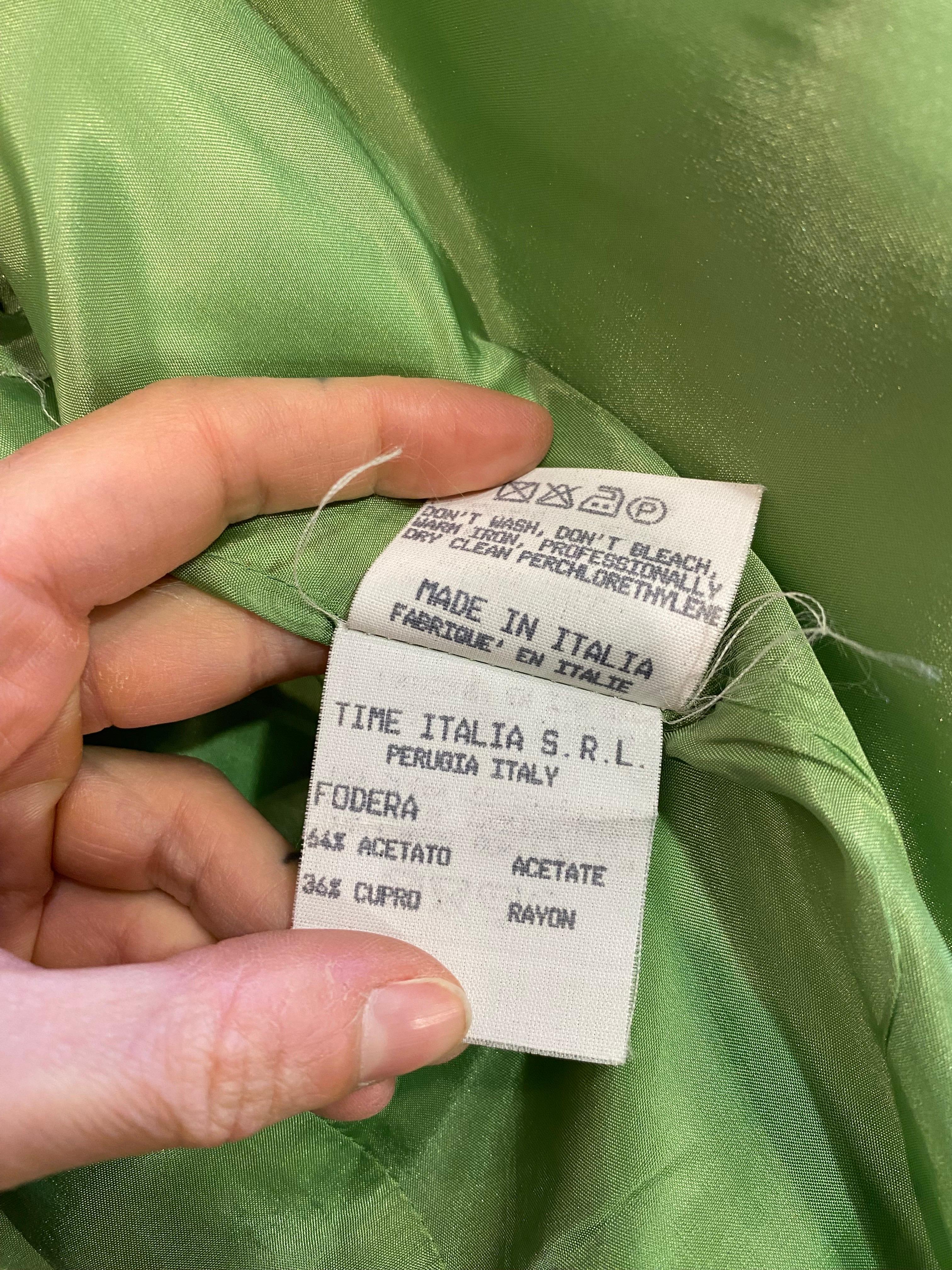 Green vintage Mugler Jacket For Sale 3