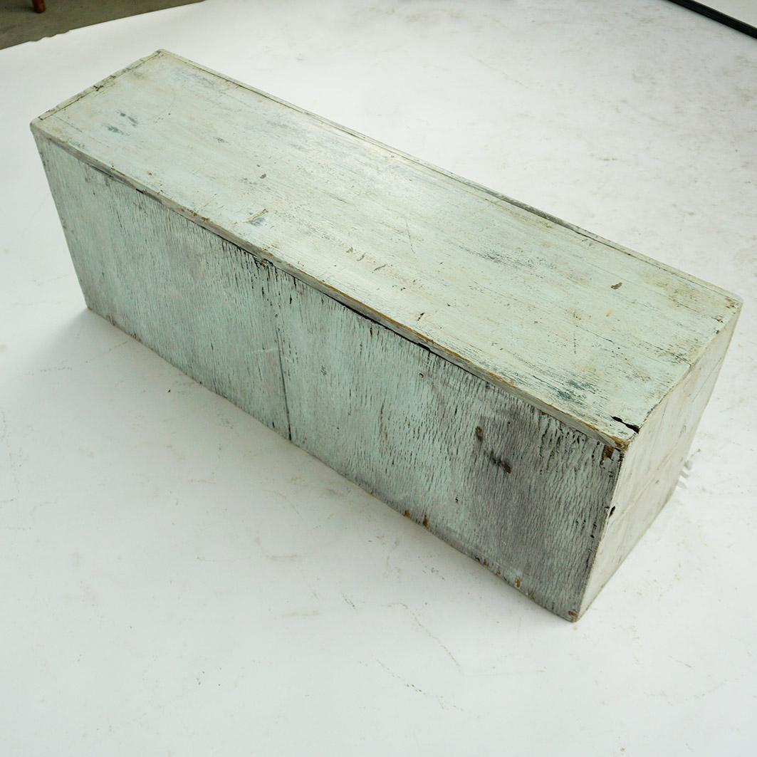 Grüner Vintage-Apothekerschrank oder Kommode aus Holz mit Schubladen im Angebot 3