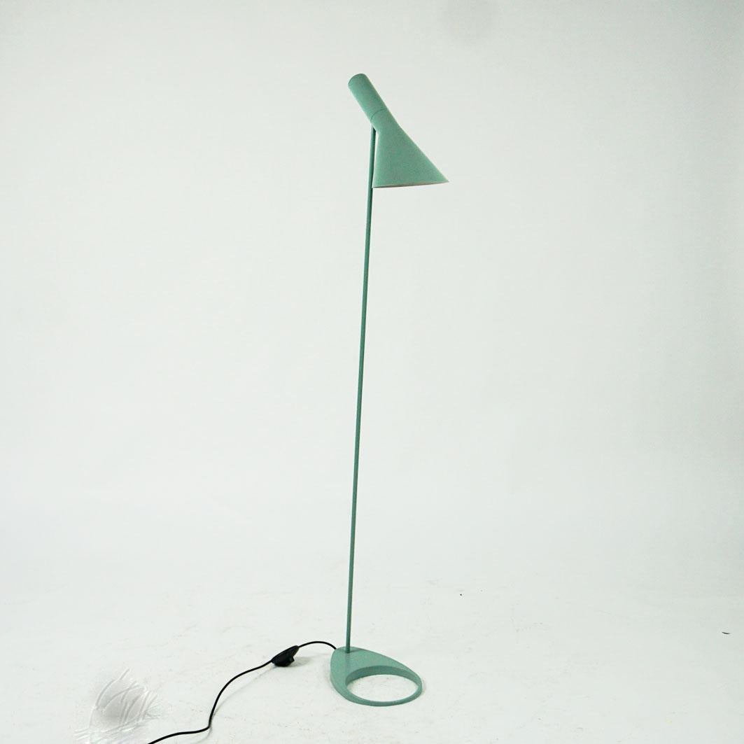 Green Visor Floor Lamp by Arne Jacobsen for Louis Poulsen, Denmark 4