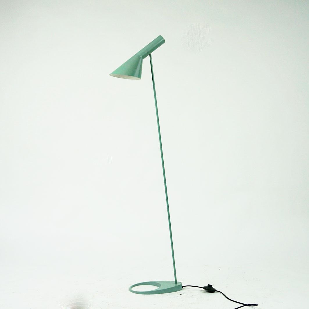 Green Visor Floor Lamp by Arne Jacobsen for Louis Poulsen, Denmark 1