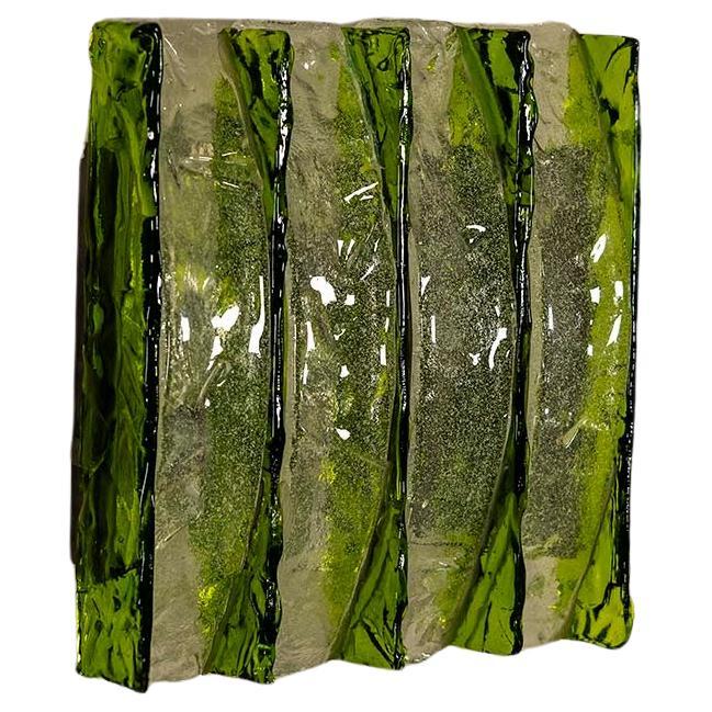 Green Wall Applique by Maestri Vetrai, Italy 1960s in vendita