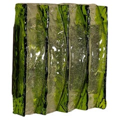 Green Wall Applique by Maestri Vetrai, Italy 1960s