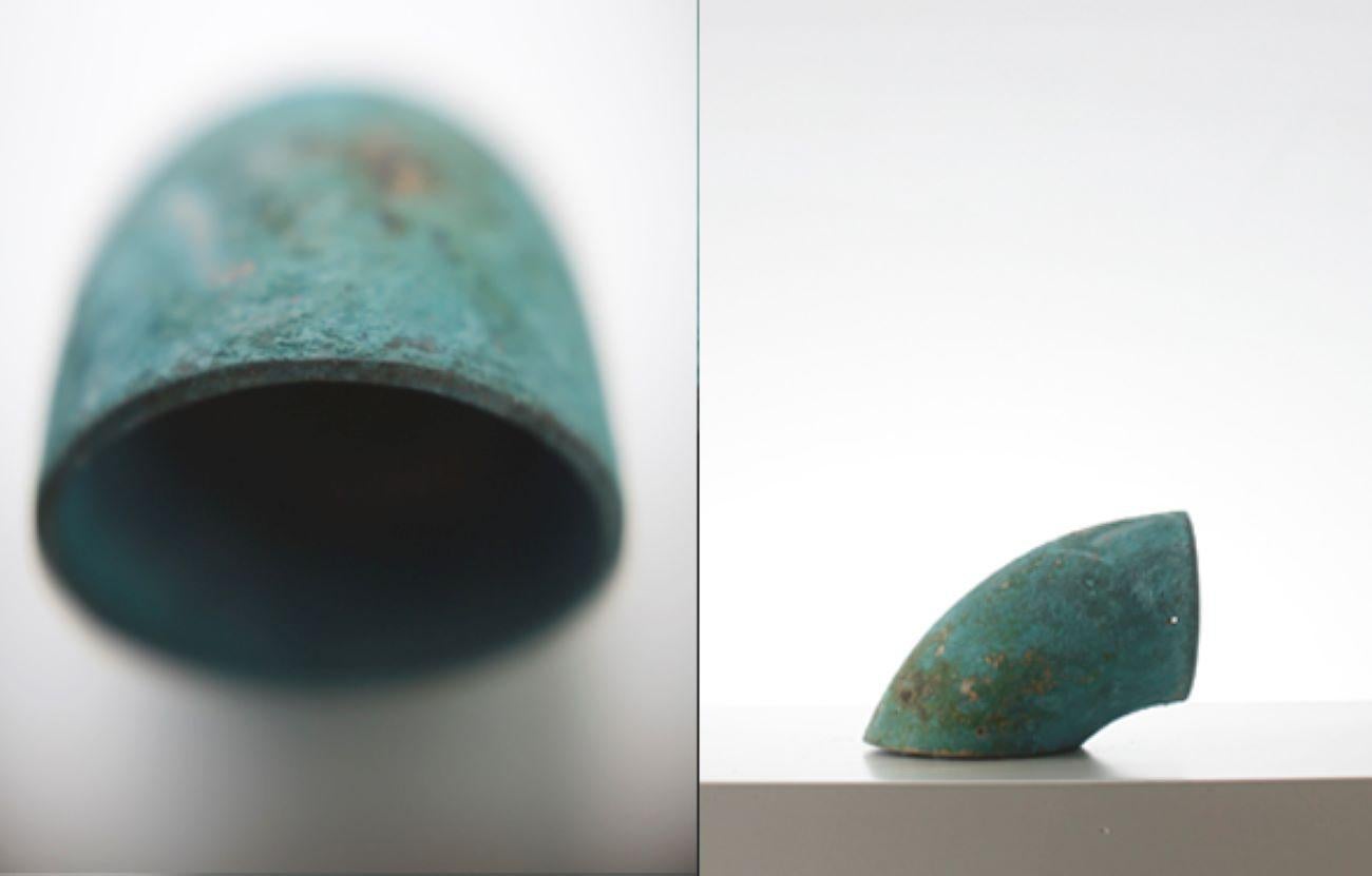 Applique murale en bronze bleu-vert de couleur chimique avec lampe GU10 220v 50w ou LED.