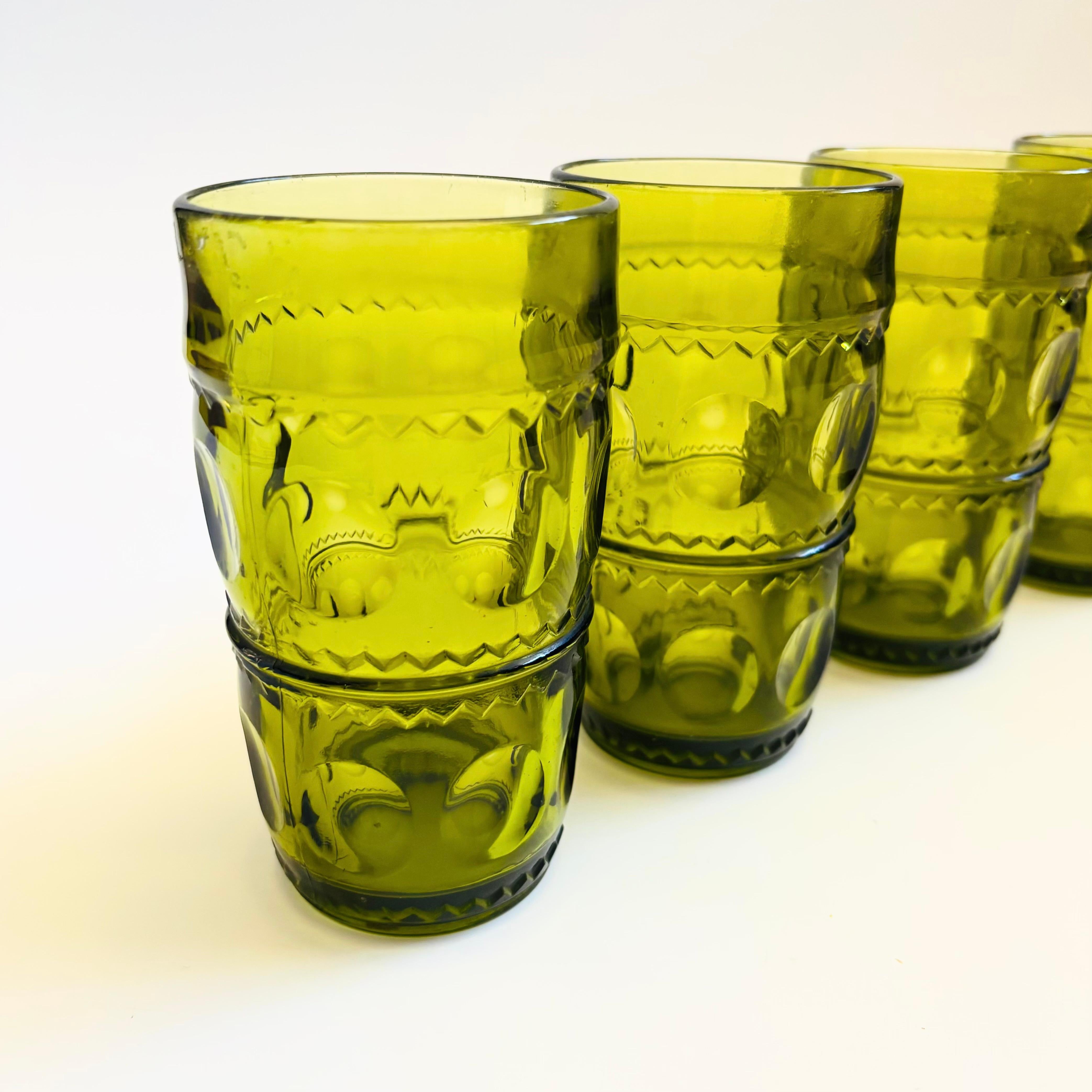 Vasos de Agua Verdes - Crown by Colony - Set de 4 Vidrio en venta