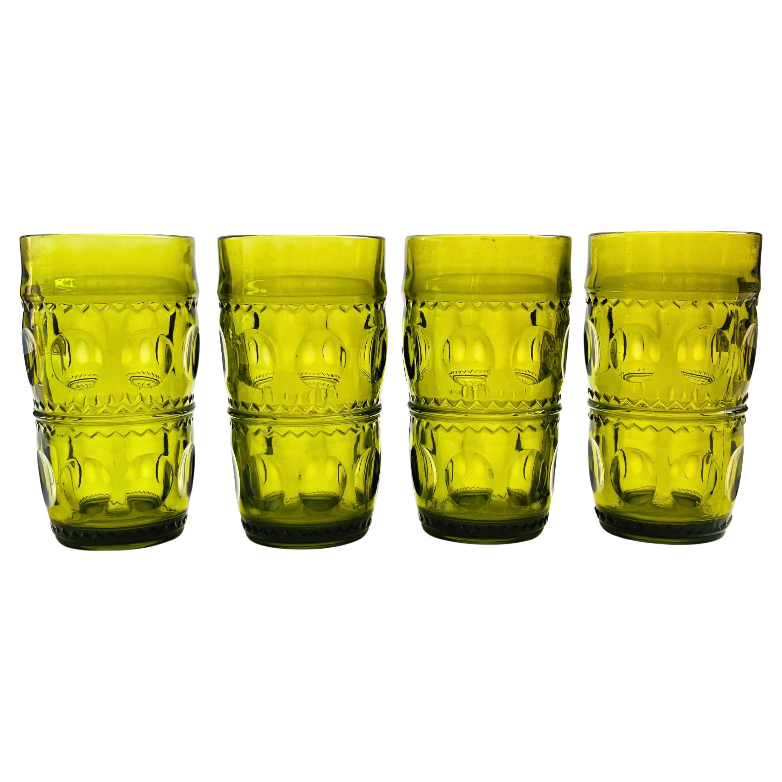 Vasos de Agua Verdes - Crown by Colony - Set de 4 en venta