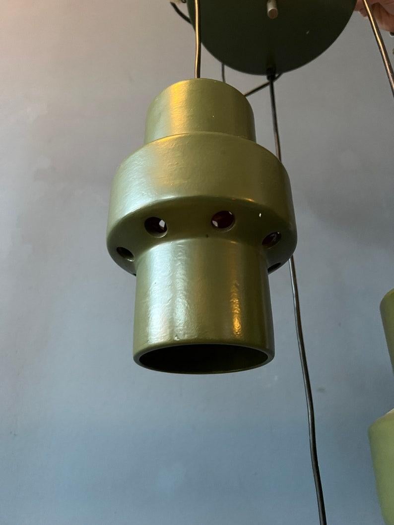 Lampe-chandelier en céramique Greene & Greene Cascade, années 1970 Excellent état - En vente à ROTTERDAM, ZH