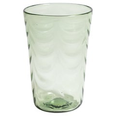 Grüne Whitefriars Glass Vase