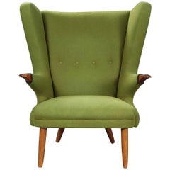 Green Wool Armchair