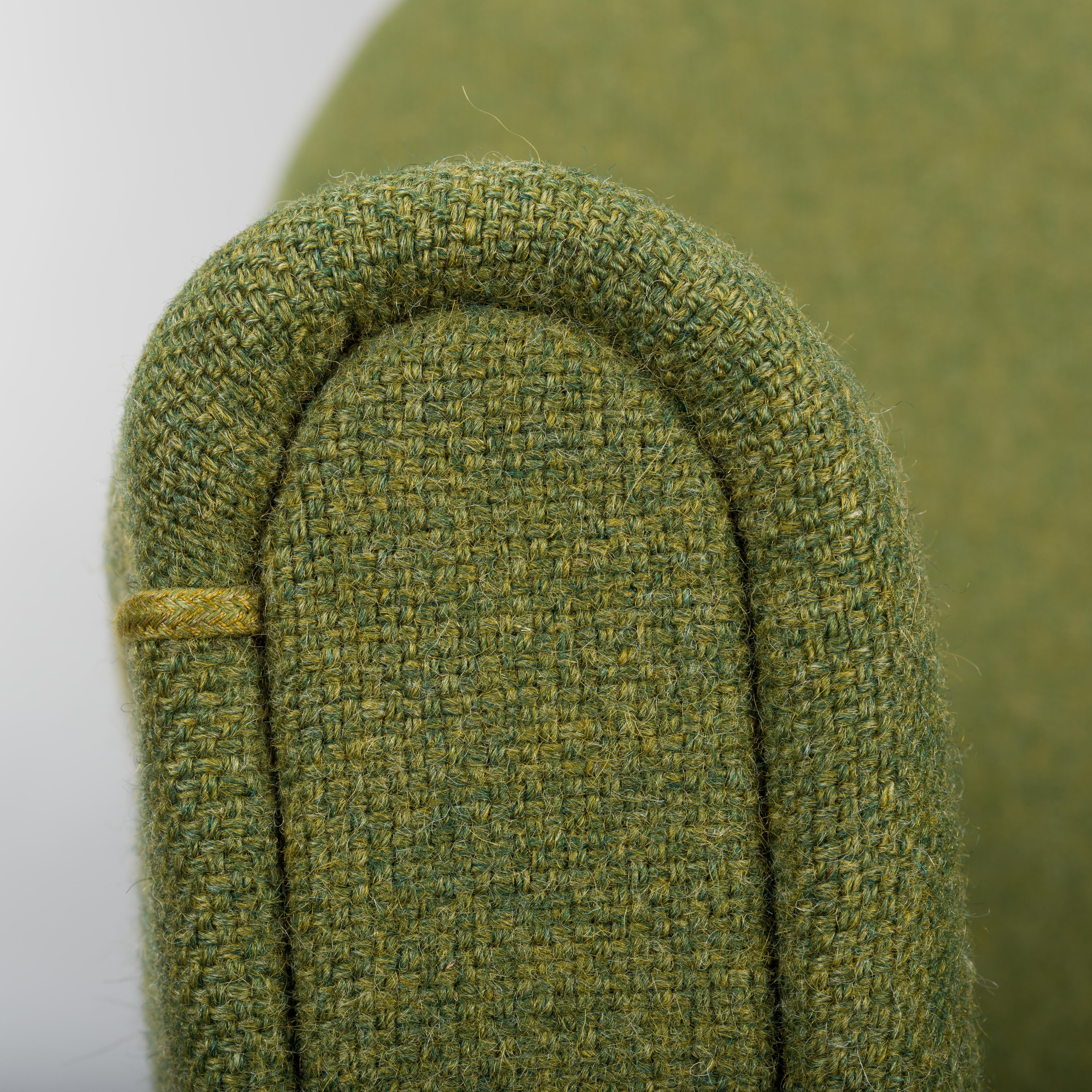Green Wool Easy Chair by Johannes Andersen for CFC Silkeborg, 1960s 7