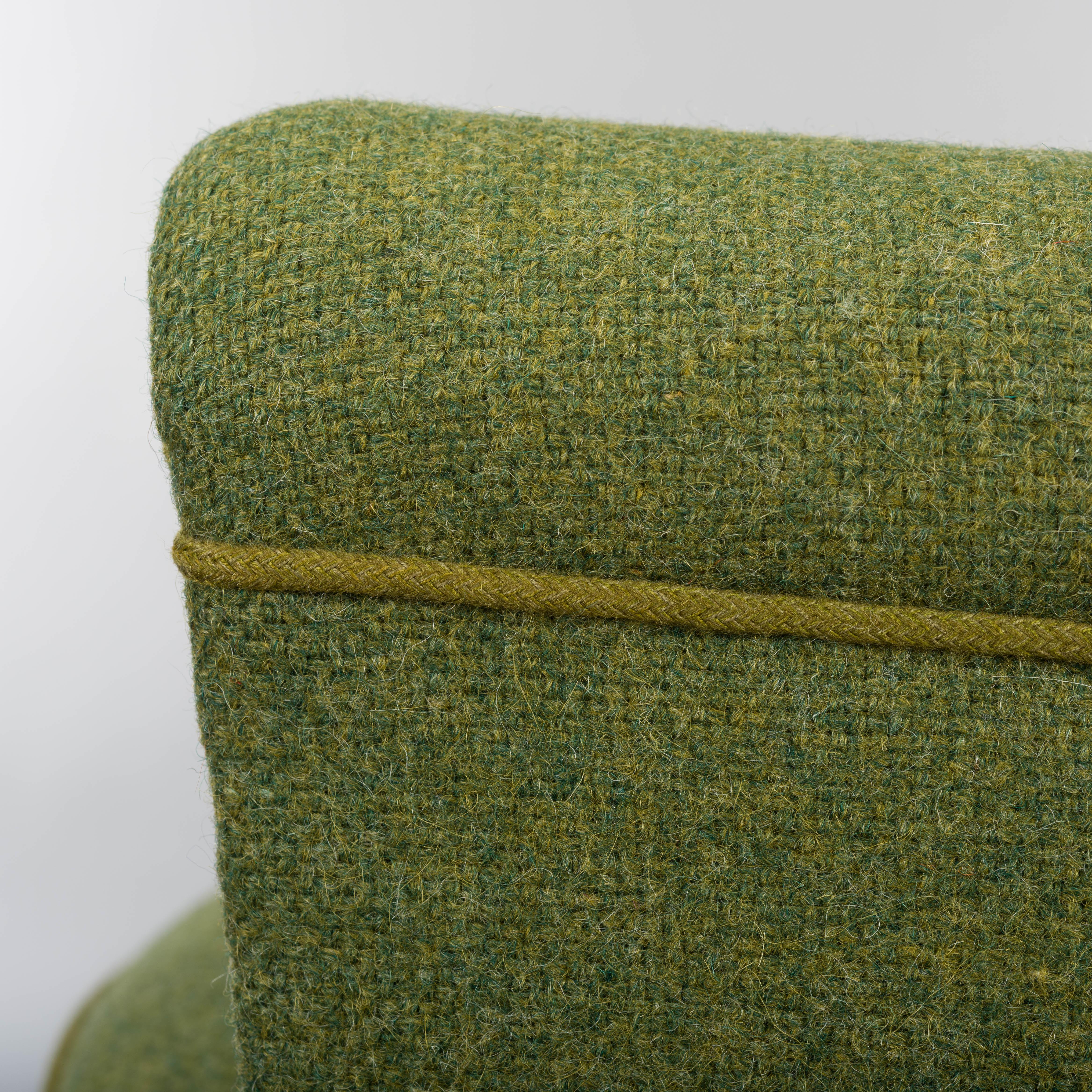 Green Wool Easy Chair by Johannes Andersen for CFC Silkeborg, 1960s 2
