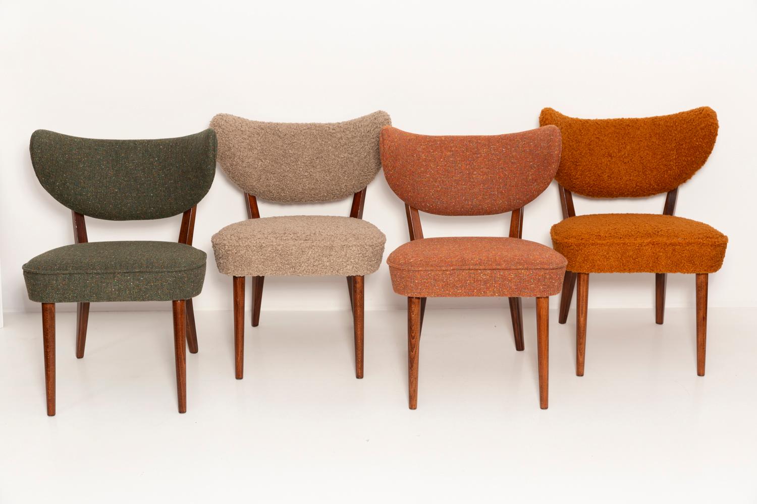 Sièges club élastiques, très confortables et stables.
Il s'agit de chaises contemporaines inspirées du style des années 1960. 
Elles peuvent être utilisées comme fauteuils et chaises à manger. 

La chaise a été conçue par Vintola Studio, une marque