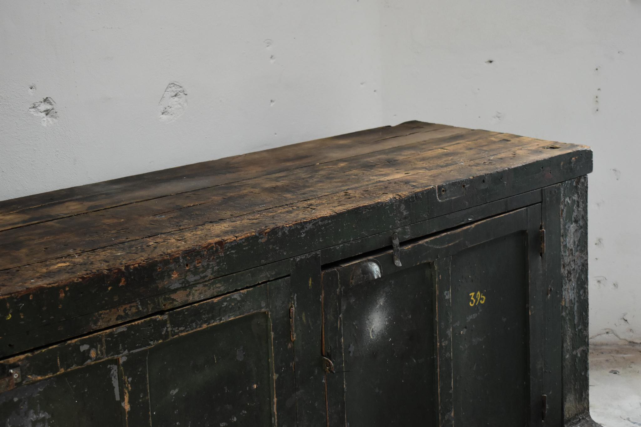 20th Century Green Workshop Console For Sale