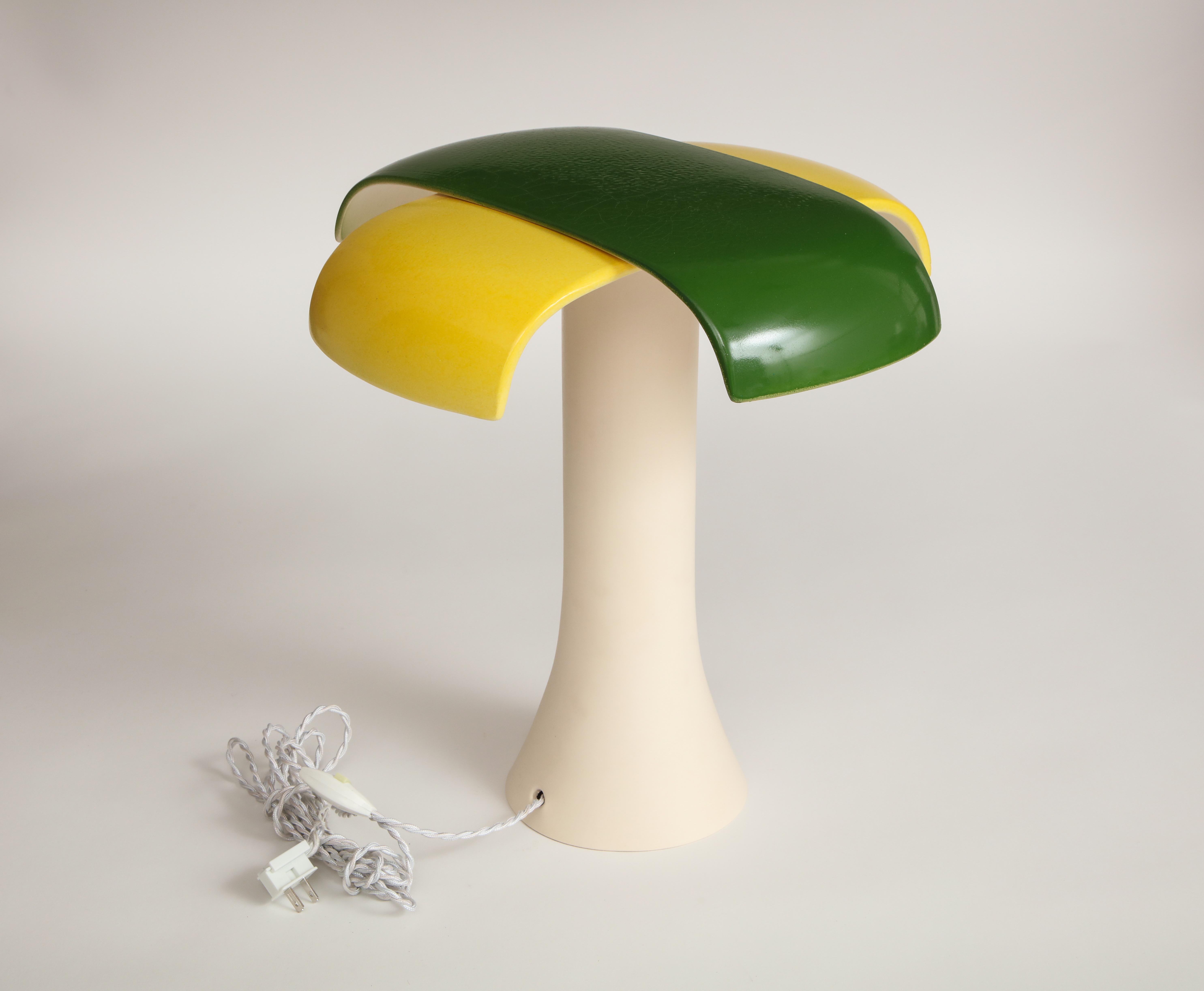 Schreibtischlampe in Grün und Gelb von Jos Devriendt 4