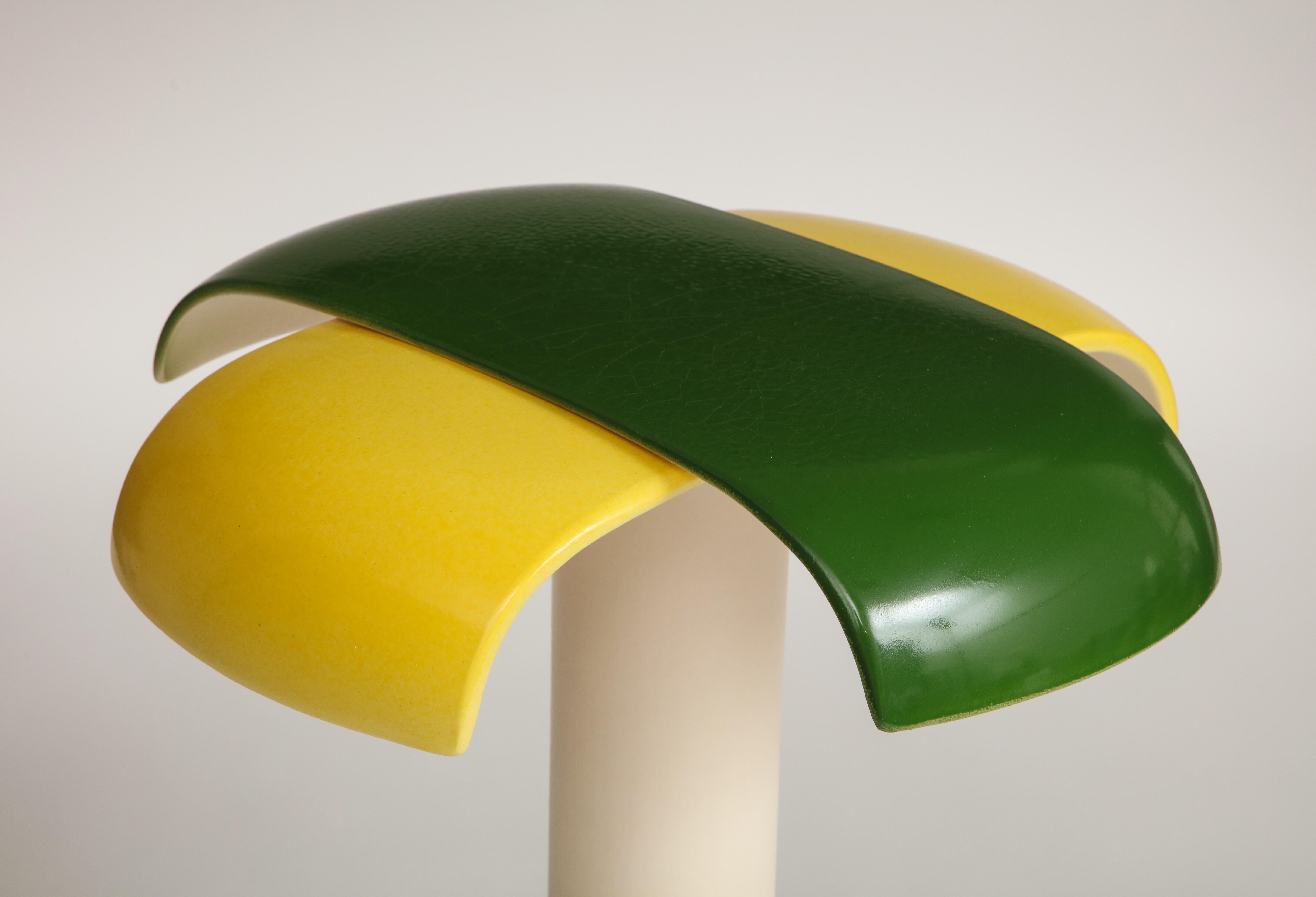 Schreibtischlampe in Grün und Gelb von Jos Devriendt 5