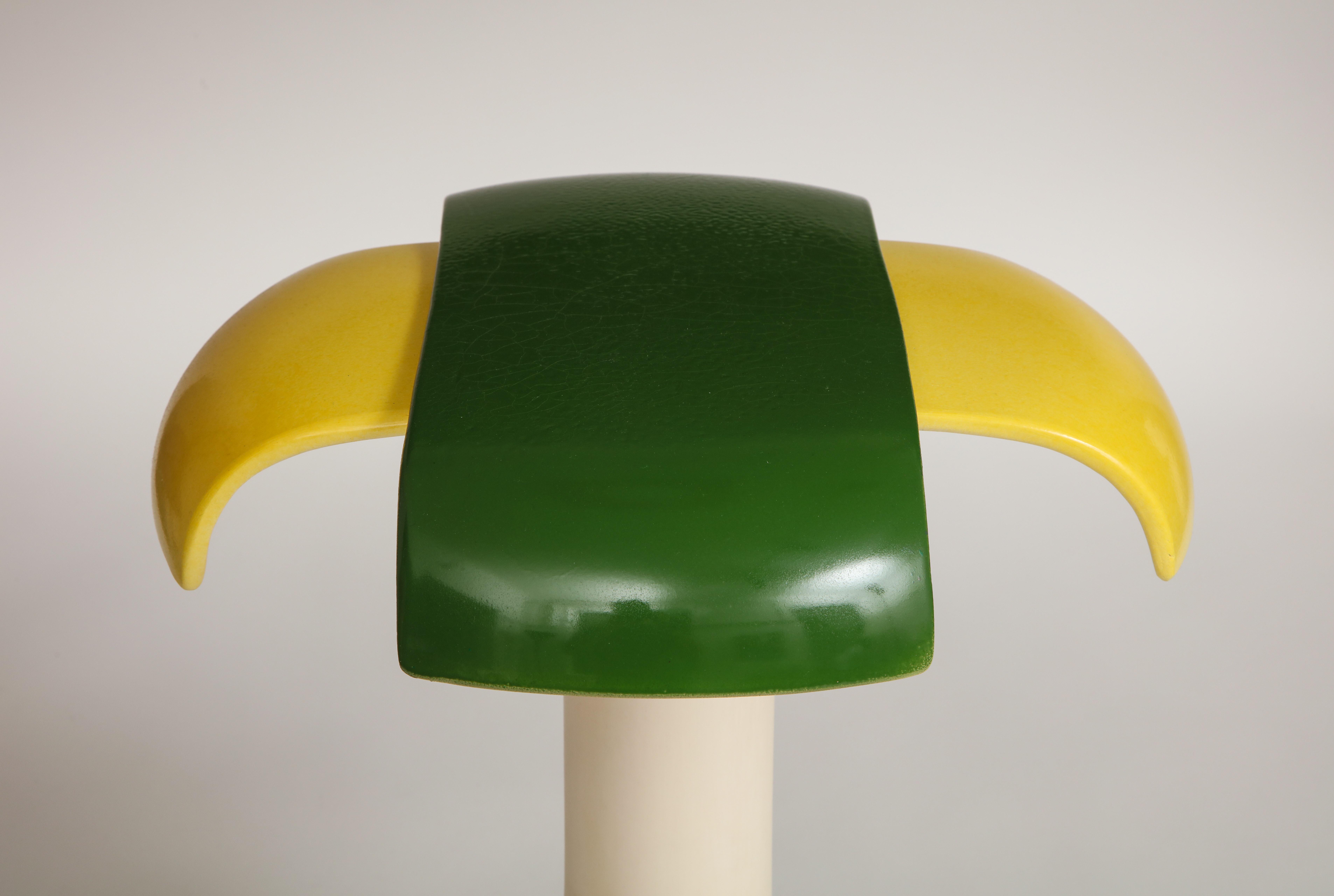 Schreibtischlampe in Grün und Gelb von Jos Devriendt 2