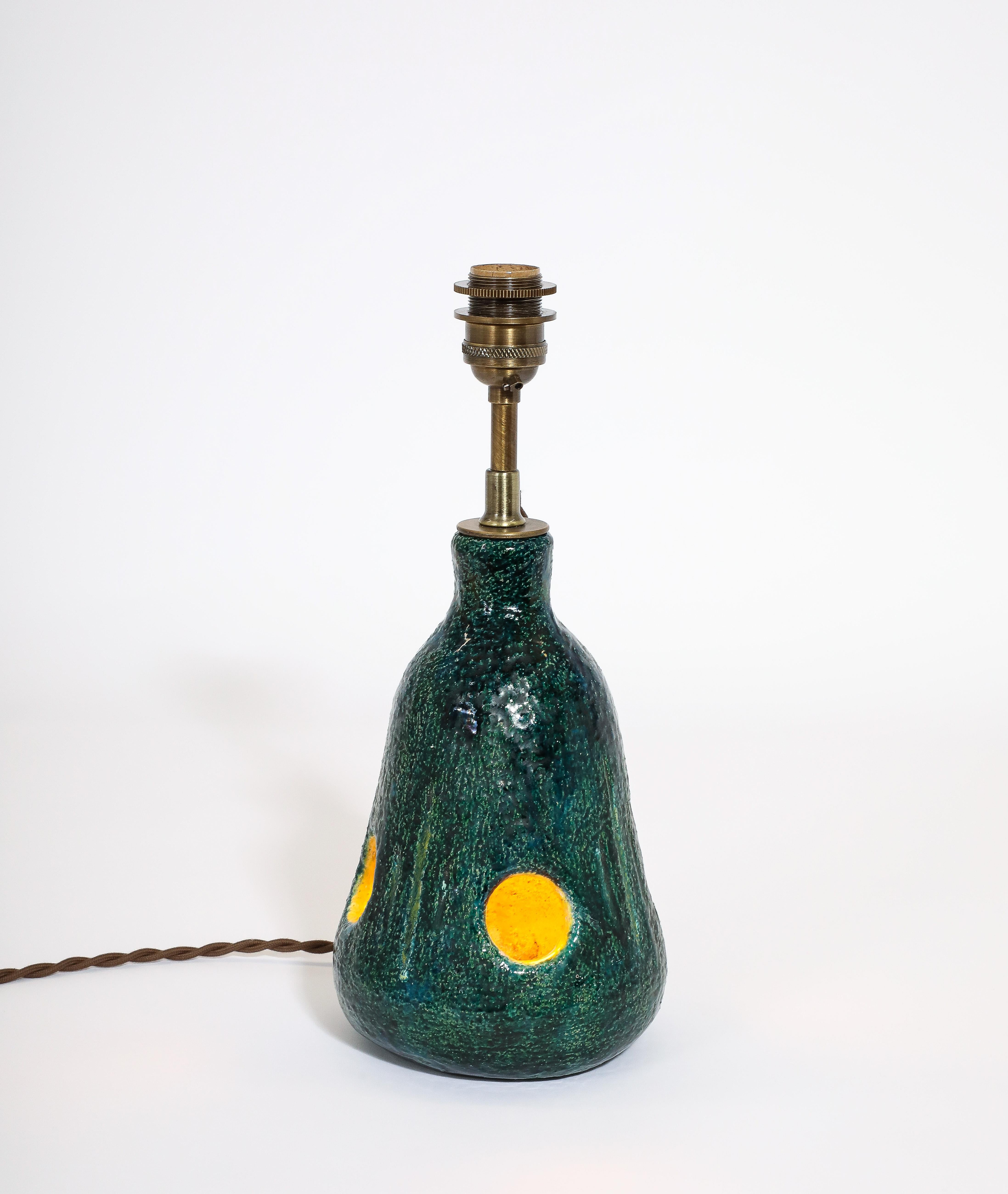 Lampada da tavolo Greene & Greene, Vallauris, Francia, anni '60 in vendita 5