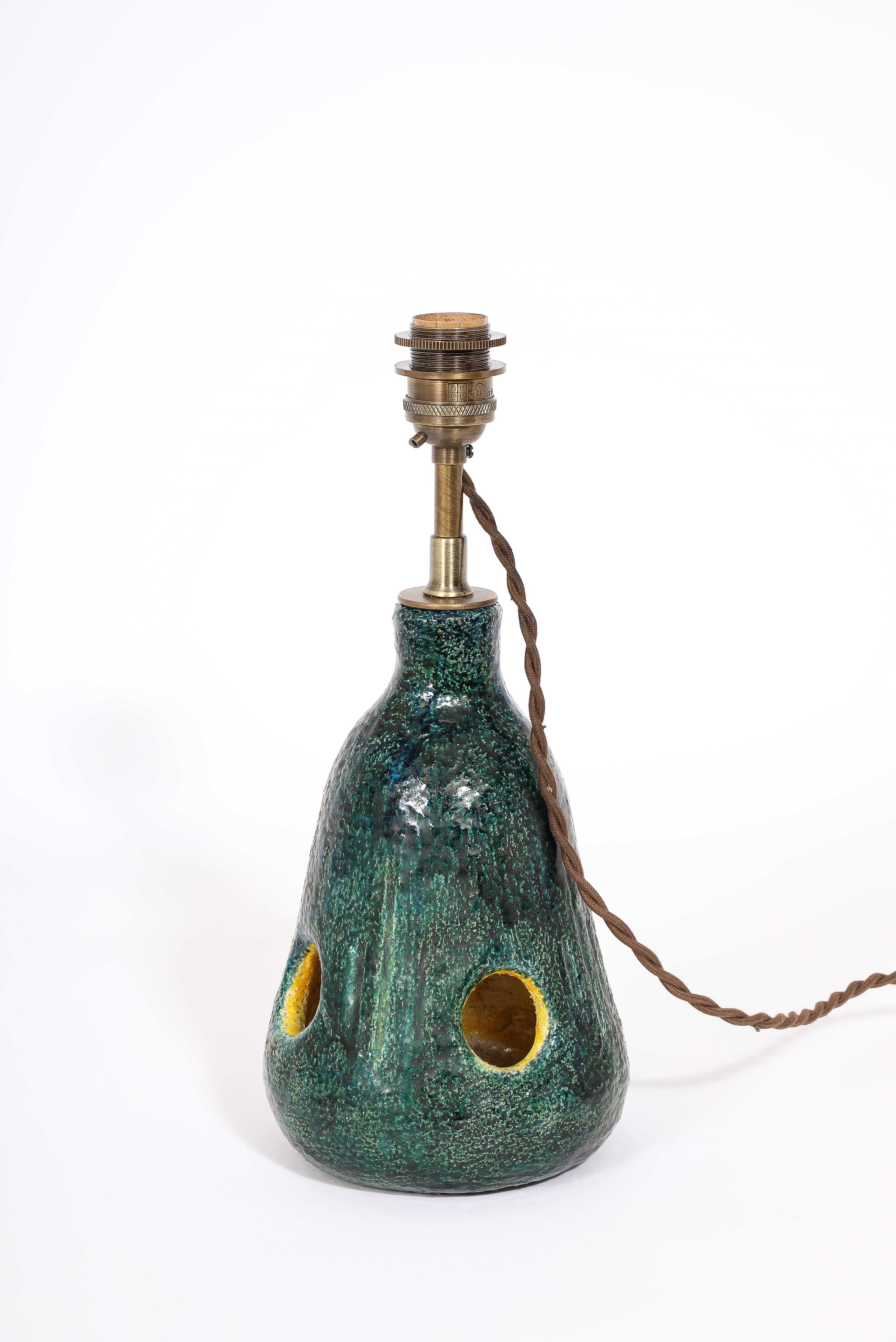 Lampada da tavolo Greene & Greene, Vallauris, Francia, anni '60 in vendita 10