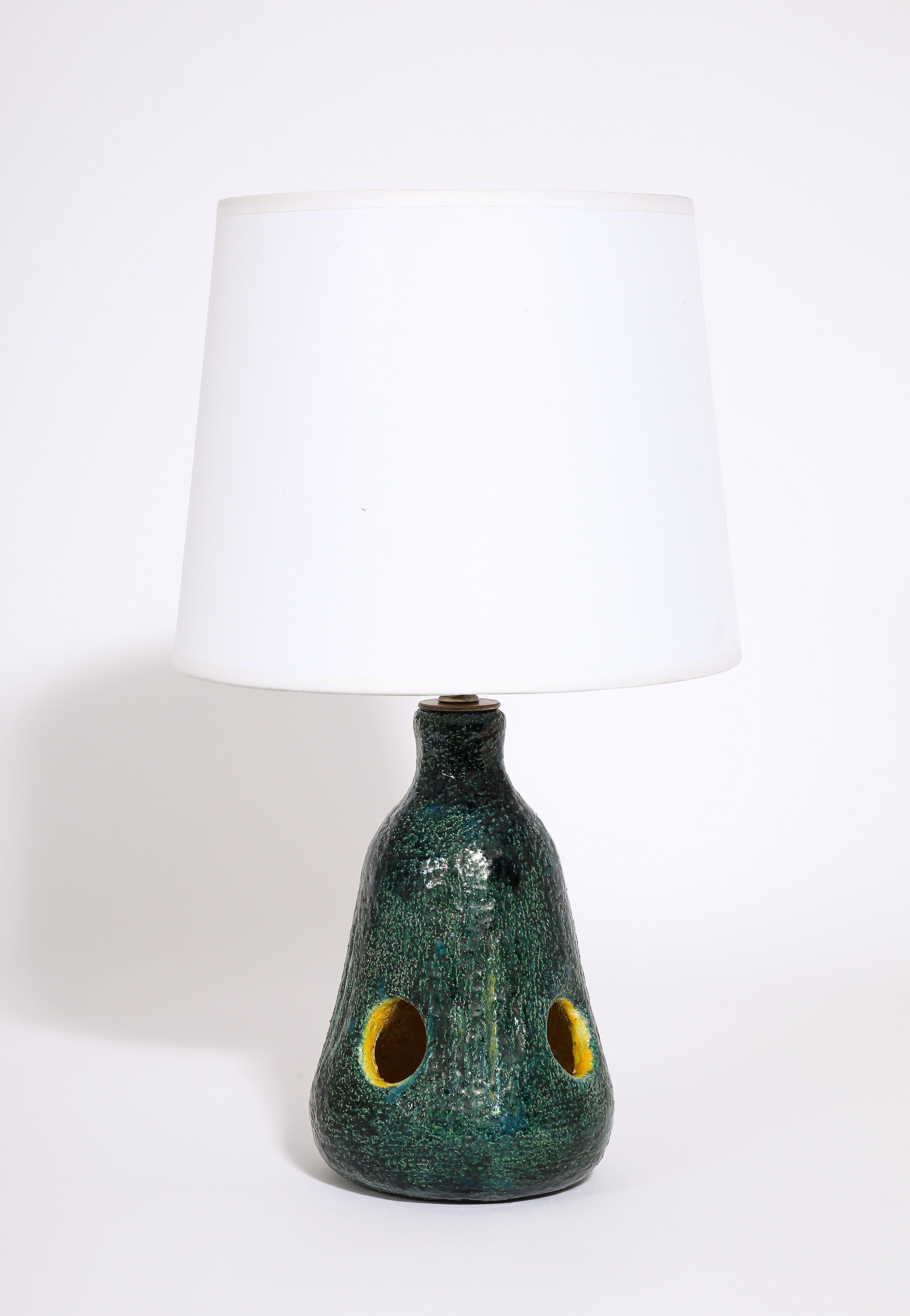 Smaltato Lampada da tavolo Greene & Greene, Vallauris, Francia, anni '60 in vendita