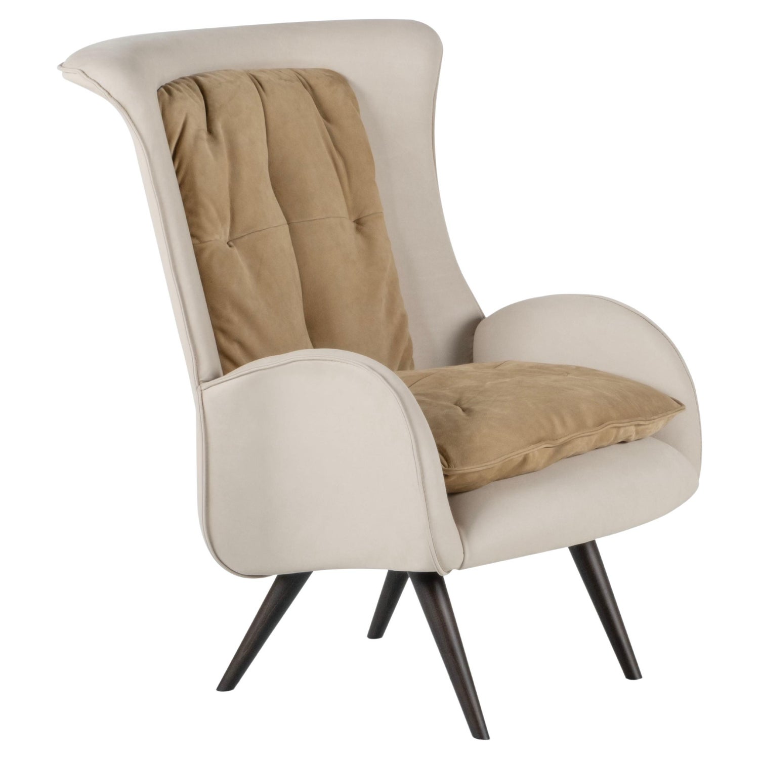 Modern Capelinhos Lounge Chair Black Leather Handmade Portugal Greenapple  For Sale at 1stDibs