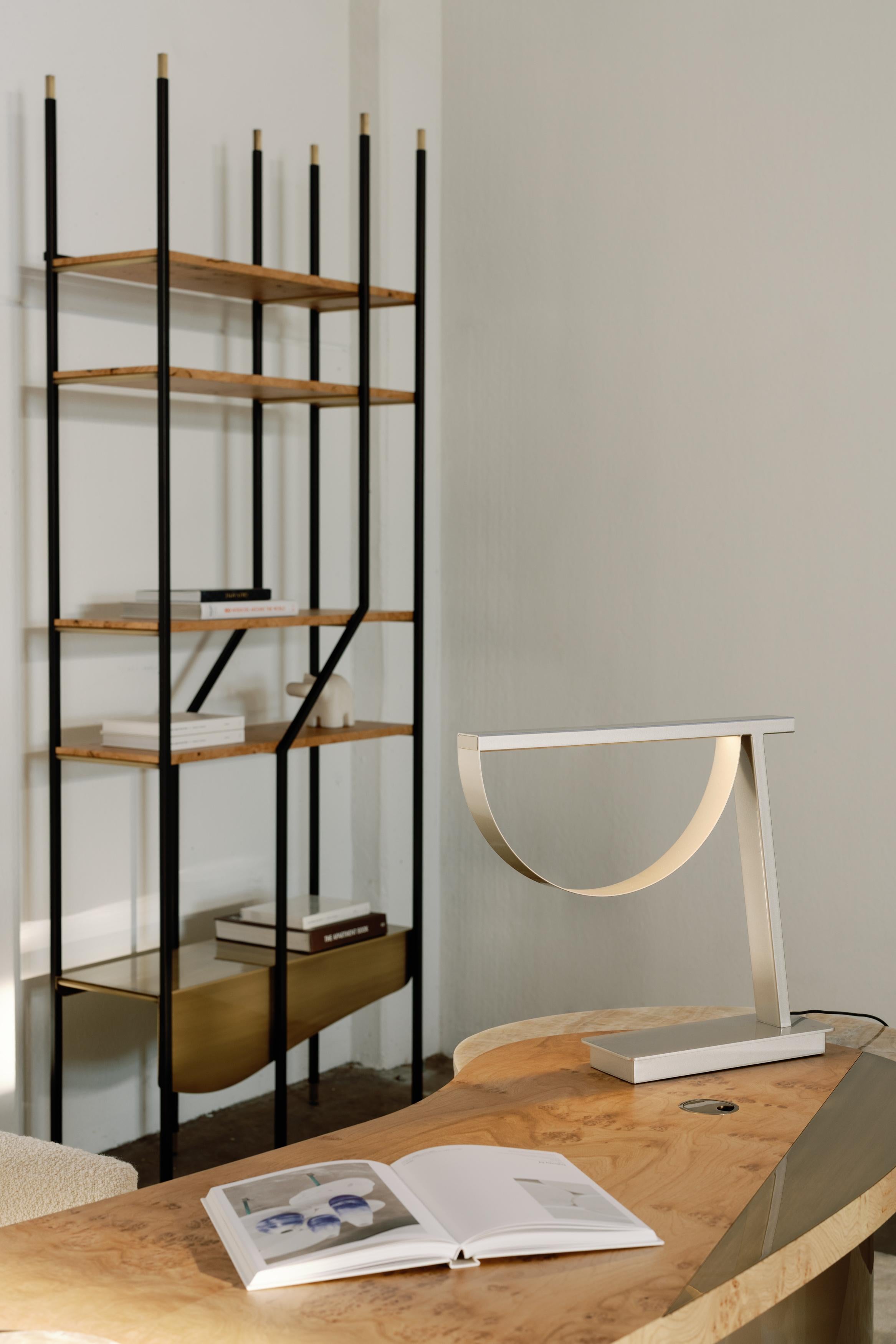 Set of 2 Lage bookcases, Contemporary collection, handcrafted in Portugal - Europe by Greenapple.

The Lage modern bookcase was designed to be the focal point in any living area or office. Its asymmetrical design draws inspiration from the top view