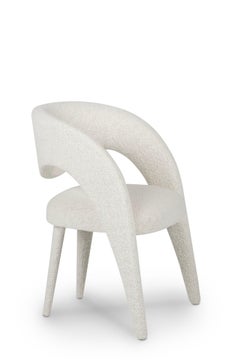 Modern Laurence Dining Chairs, DEDAR Bouclé, Handmade in Portugal by Greenapple