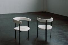 Modern Maia Dining Chairs, White HOLLY HUNT, Handmade in Portugal by Greenapple