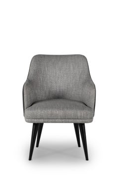 Modern Margot Leather Dining Chairs, Black, Handmade in Portugal by Greenapple