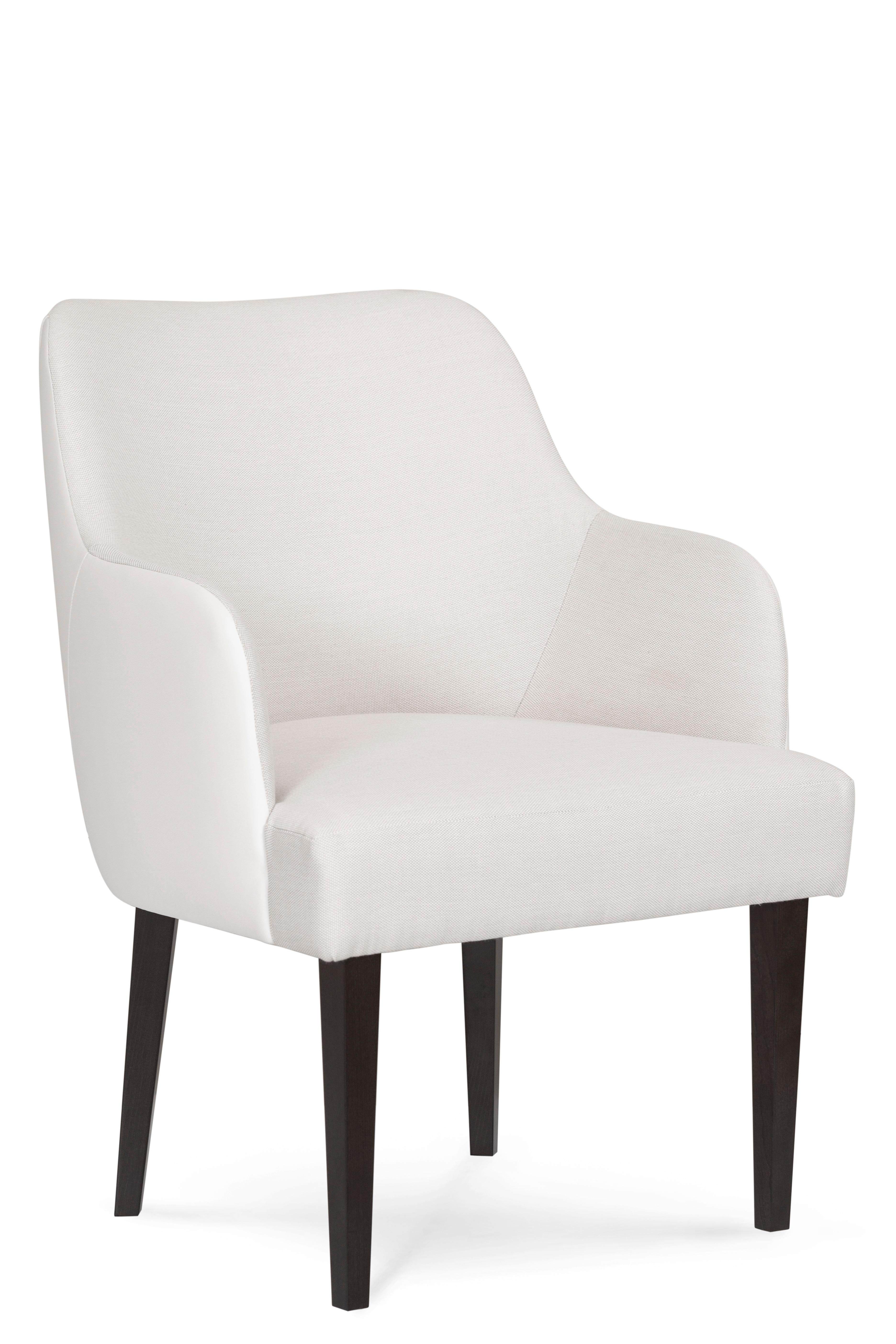 modern white leather dining chairs