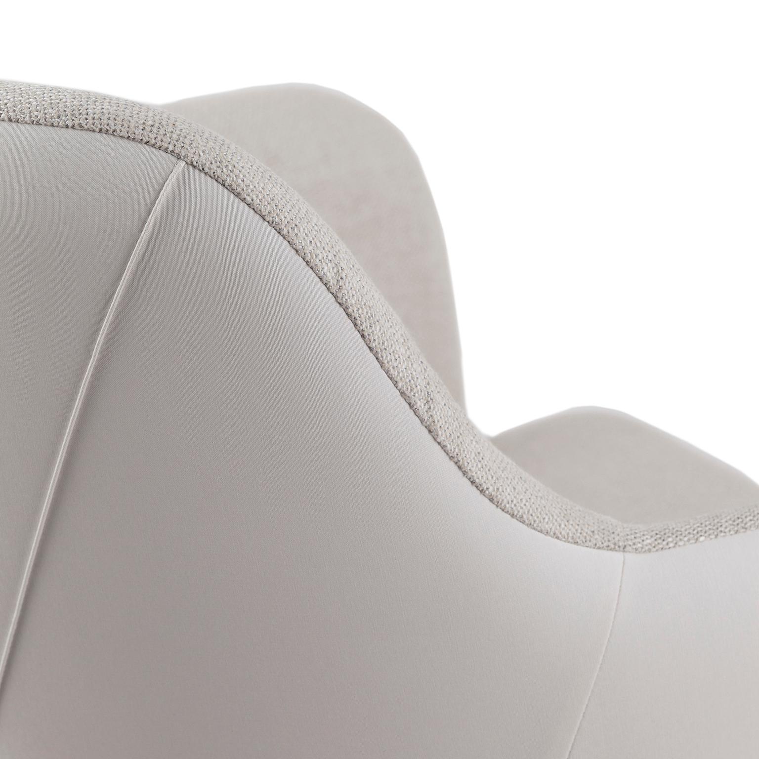 Ensemble de chaises de salle à manger modernes en cuir Margot/6, fabriquées à la main au Portugal par Greenapple en vente 5